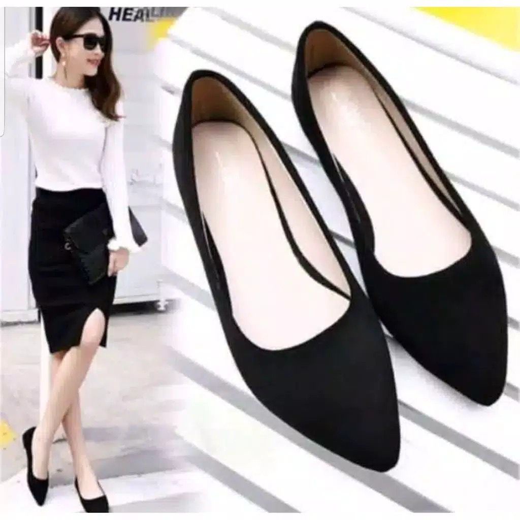 TERLARIS DAN TERMURAH FLATSHOES WANITA BALET POLOS