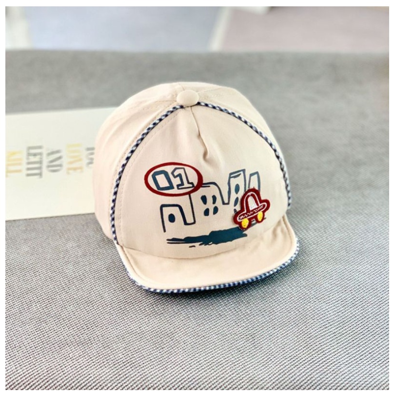High Quality Topi Import 0-2 Tahun Anak / Bayi Baseball City Car Kekinian Keren CBKS VC-Topi City Car Beige