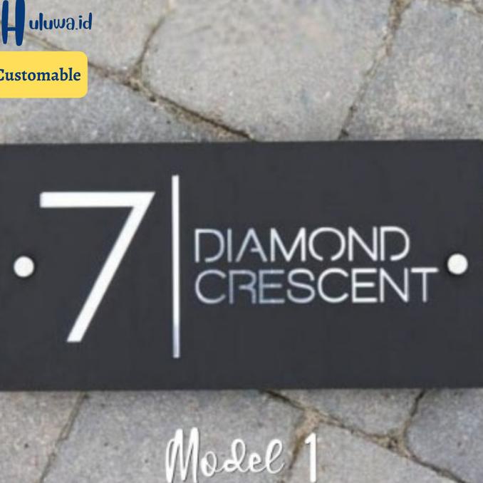 Nomor Rumah Acrylic Alamat / Alamat Cafe Cantik / Premium / Custom