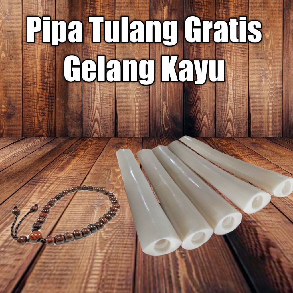 Pipa Padudan Tulang Sapi Original Rasa Gurih Dan Nikmat Gratis Gelang Kayu Keren