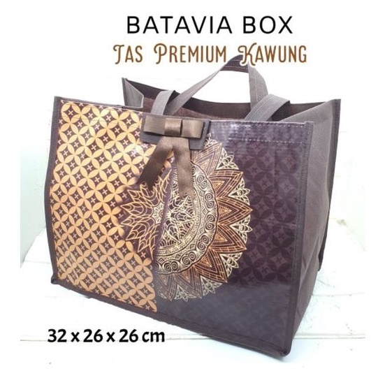 Goodie Bag Premium Batik Kawung uk 32 X 26 X 26