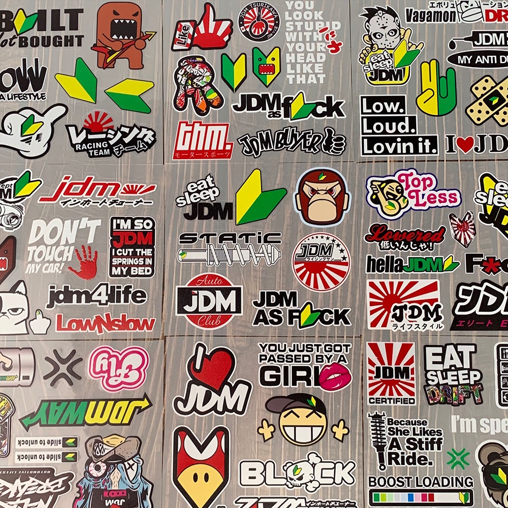 6-9 Pcs Stiker Vinyl Motif Tulisan EAT SLEEP RACE REPEAT Tahan Air Untuk Motor / Mobil / Laptop