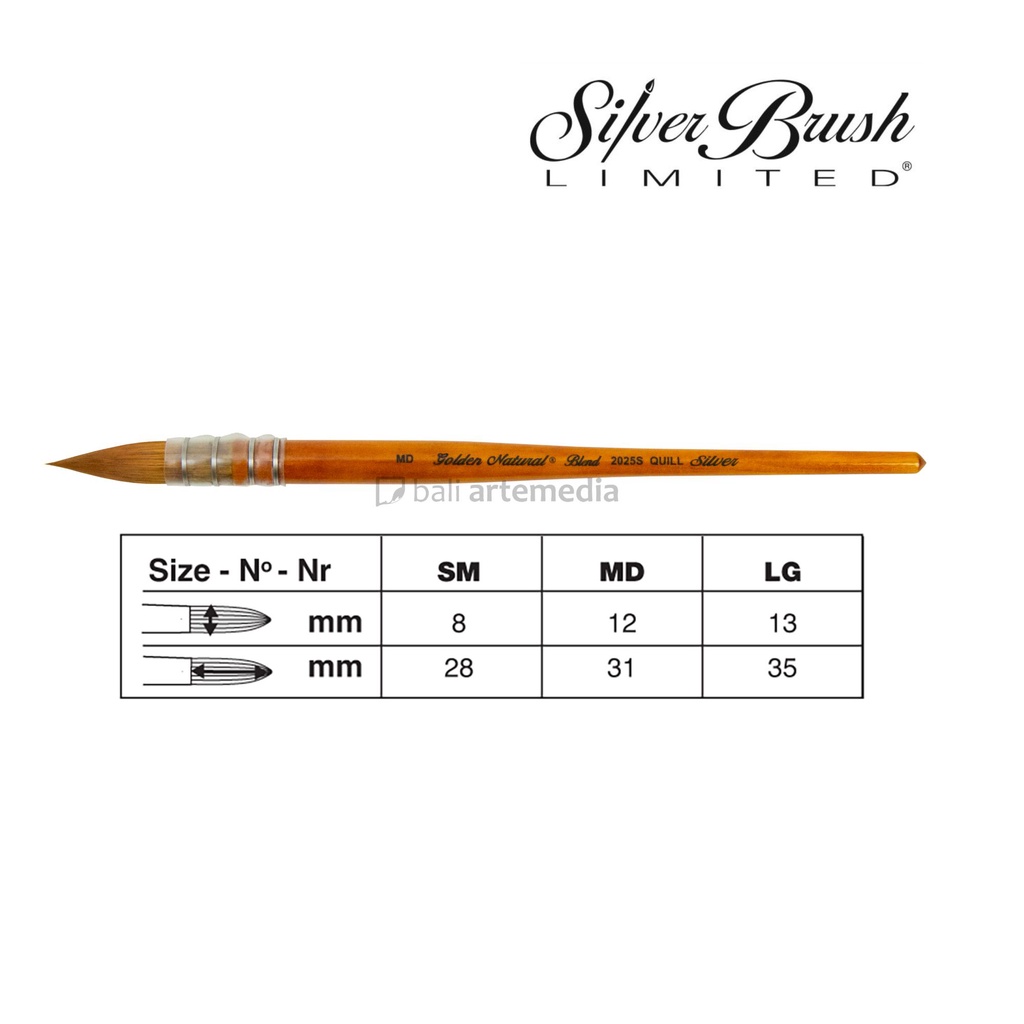 Silver Brush Golden Natural - Quill 2025S