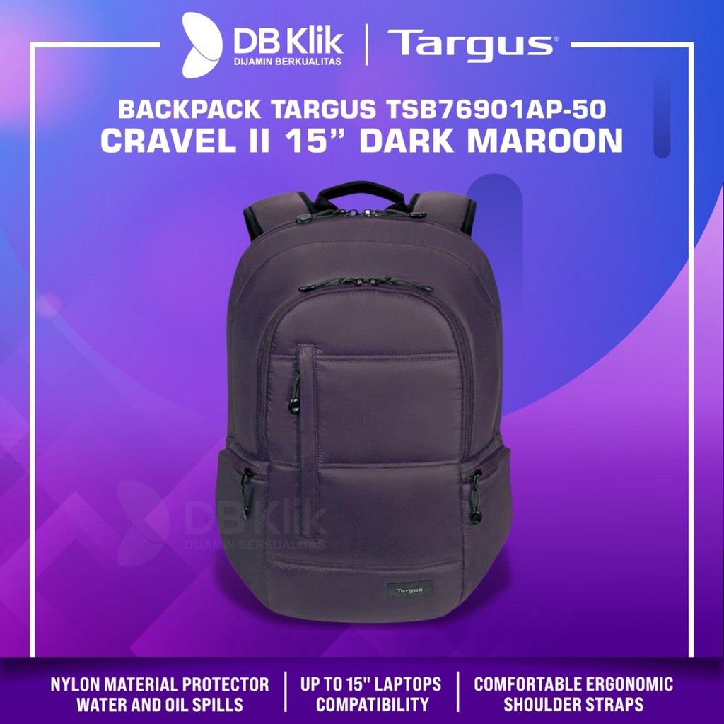 Backpack TARGUS TSB76901AP CRAVE II for MACBOOK 15&quot; Dark Maroon