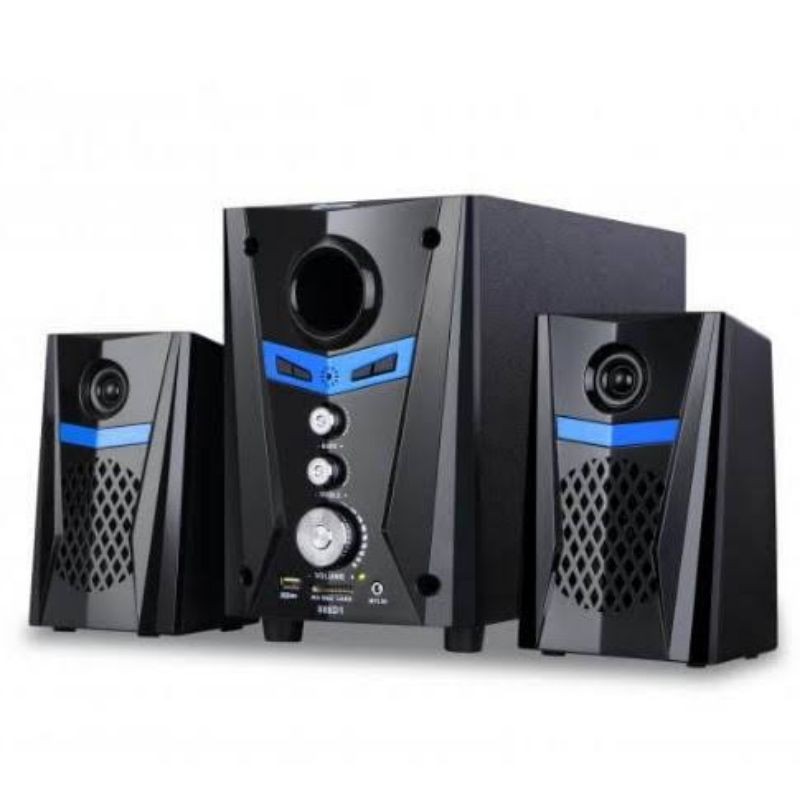 Speaker active GMC 888D1 BT biru multimedia