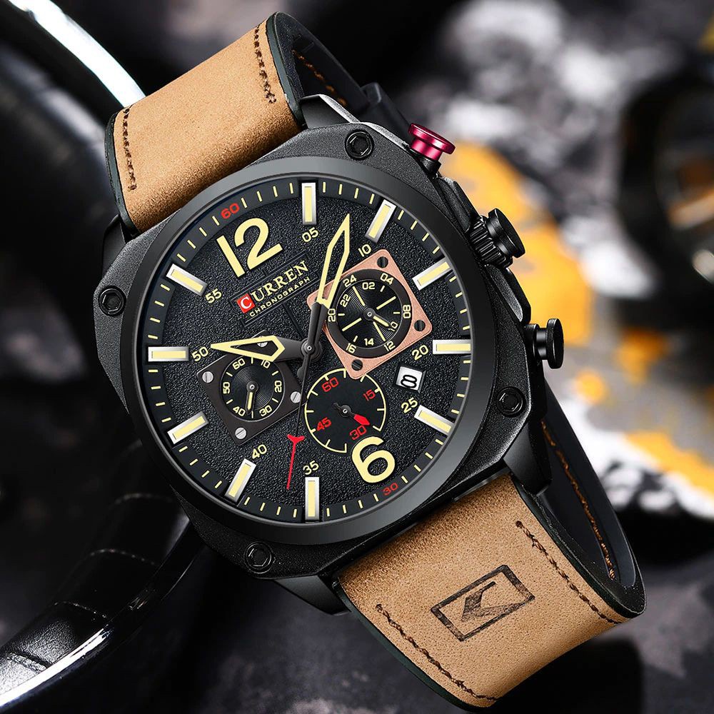 CURREN 8398 Jam Tangan Pria Analog Chronograph WK-SBY