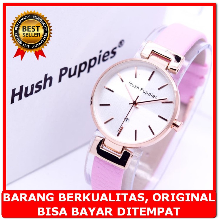 Jam Tangan Stainless Steel Wanita 8623 Semipremium Branded Import WT385  Hush Puppies Catur Kulit