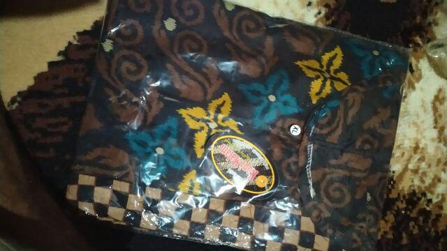 Batik Tunik Shibori Jumputan Terbaru All Size 106cm / Hrb026 Yelbor Navbor / Biru Putih / Original..