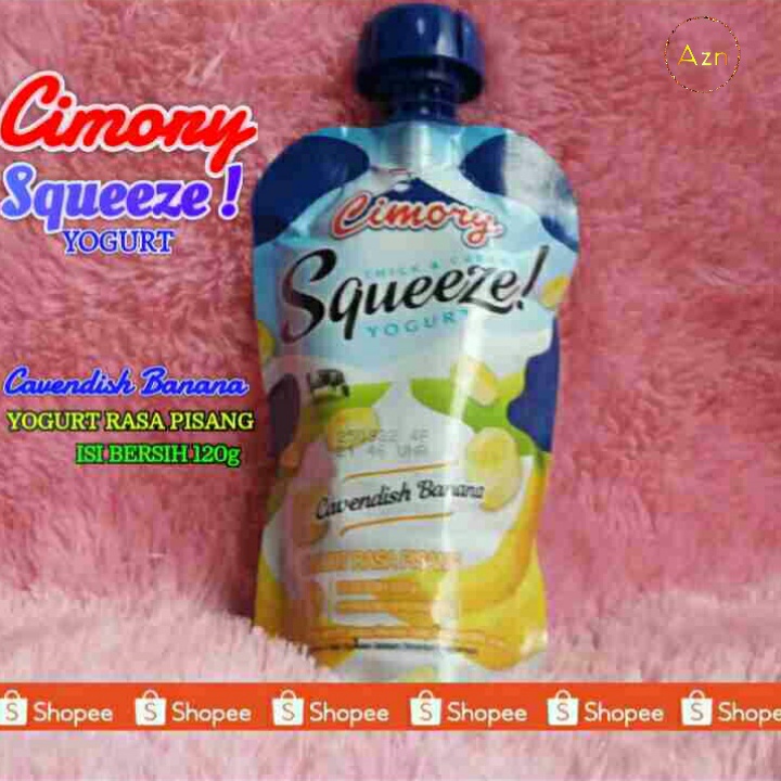 

Cimory squeeze yogurt 120g cavendish banana yogurt rasa pisang