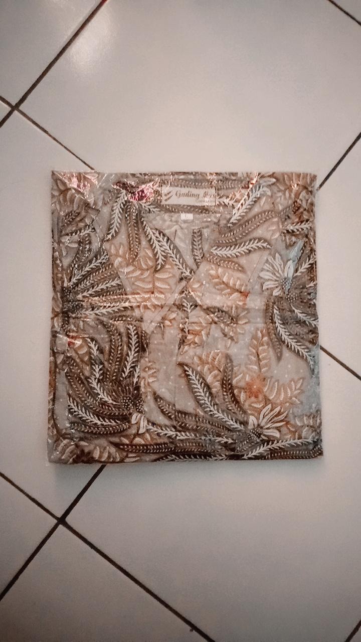Kemeja Batik Pria Lengan Panjang M L Xl Xxl