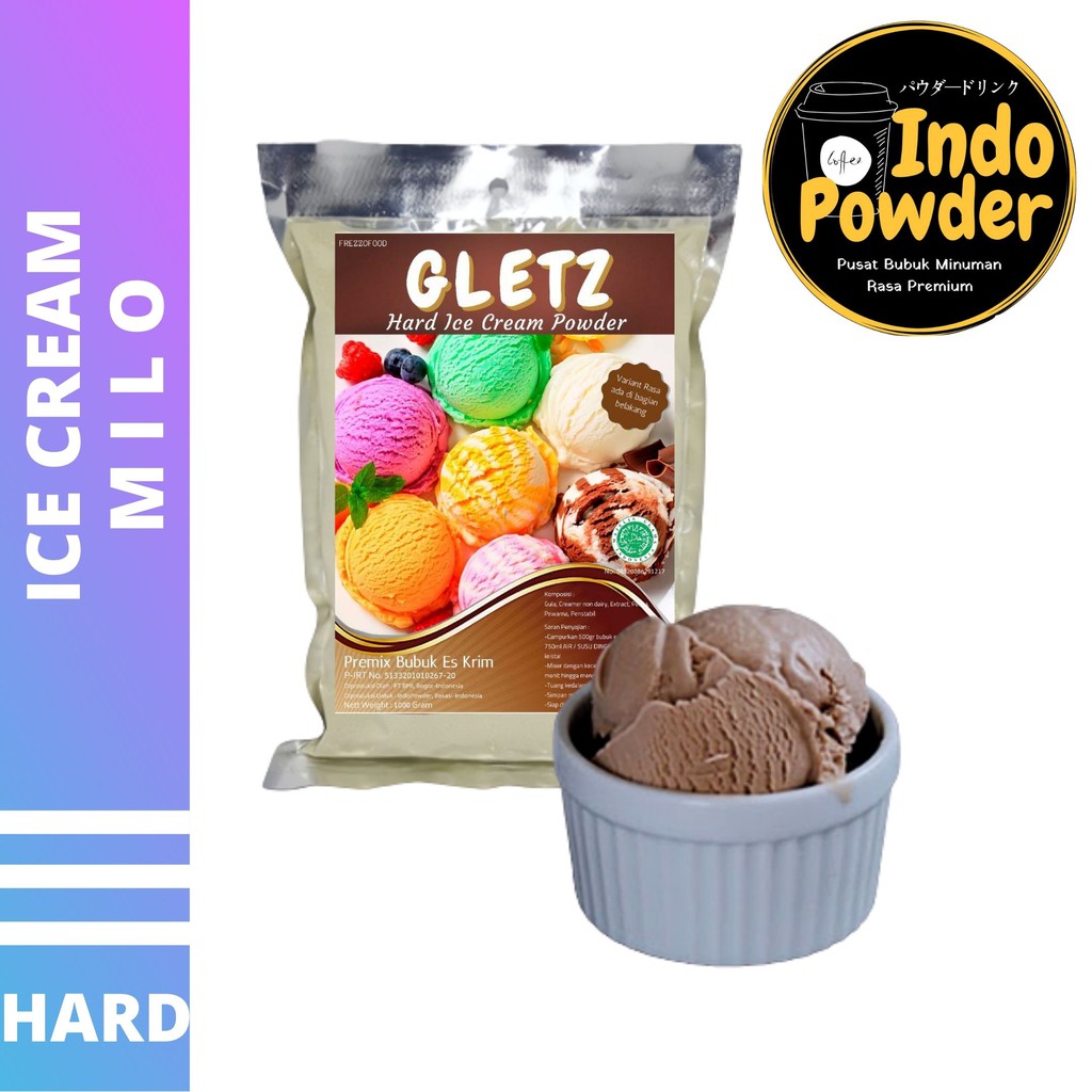 HARD ICE CREAM MYLO 1Kg - Bubuk Es Krim MYLO - Bubuk Es Krim - ICE CREAM Powder 1Kg