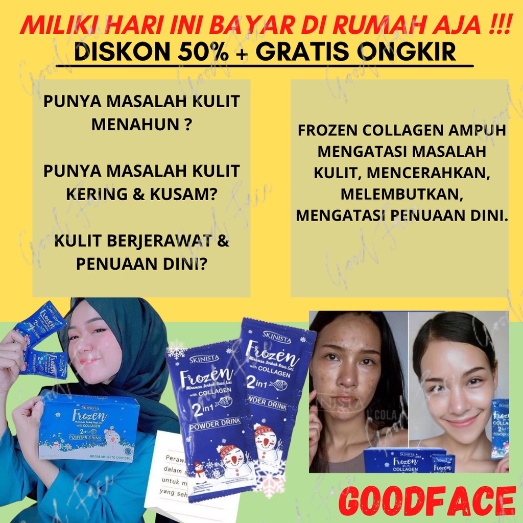 MINUMAN COLLAGEN PEMUTIH BADAN BPOM FROZEN COLLAGEN 2IN1 POWDER DRINK COLLAGEN BUBUK PEMUTIH KULIT