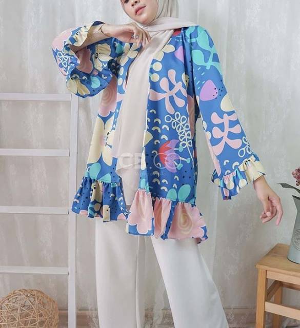 KAWAI Outer by CB.CO | outer cardigan loose motif jumbo-1