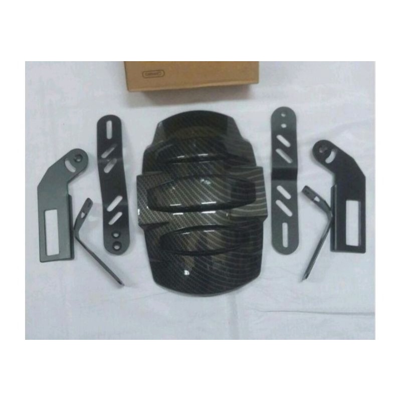 Mudguard Bmw Carbon Double Breket Nemo Universal motor