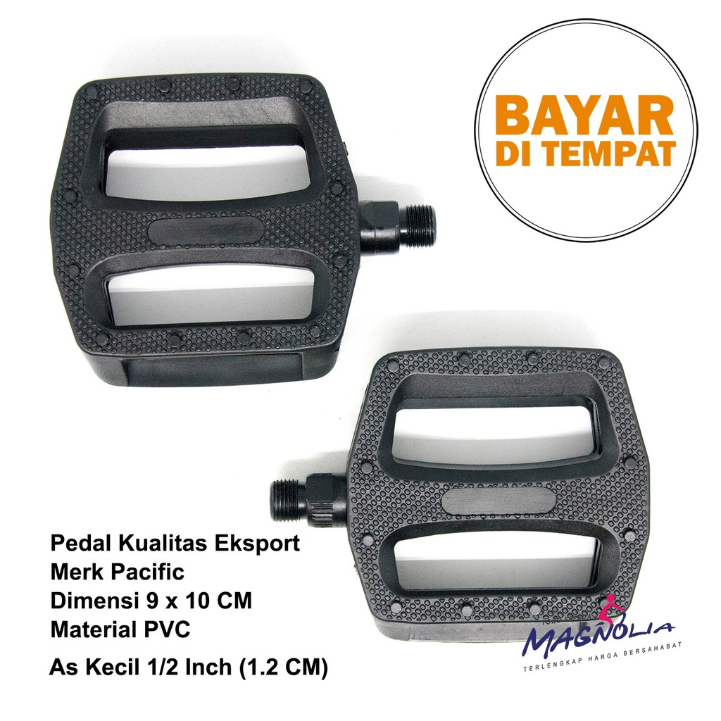 Pedal Sepeda MTB Gunung Pacific As Kecil Material PVC