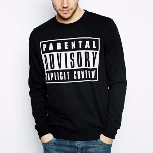 Jaket Sweater hoodie zipper Parental Advisory