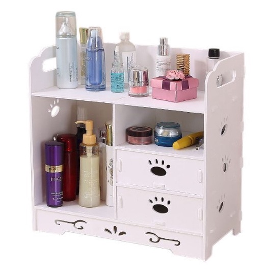 Rak Kosmetik dinding Rak Vintage Lily Rak Gantung Multifungsi Rak Make Up Kotak Kosmetik Organizer Rak Serbaguna