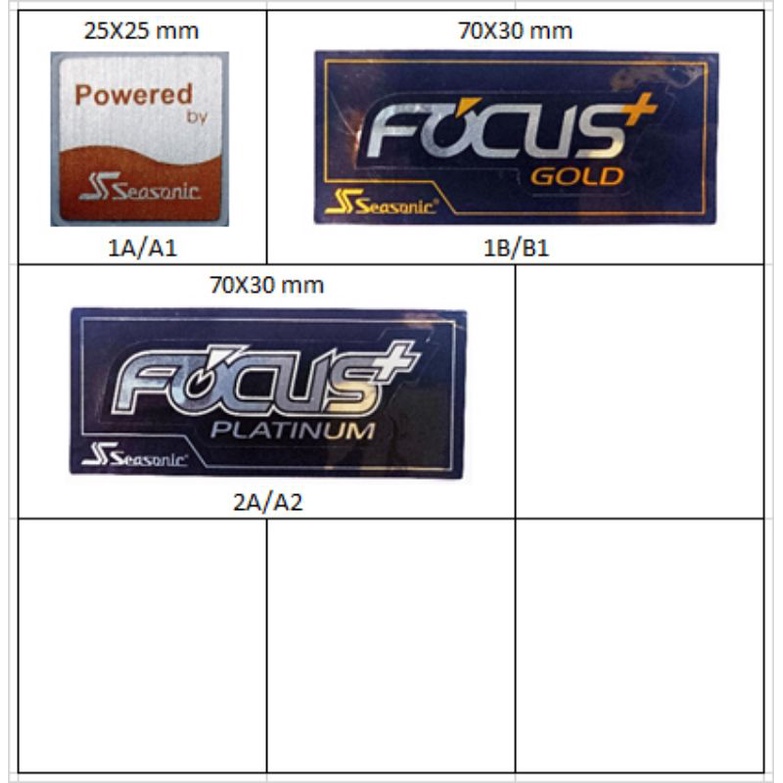 Sticker Seasonic Power Supply Original