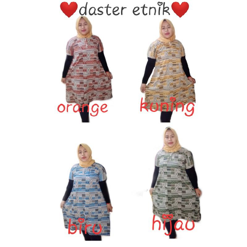 (Flase sale)Daster Etnik jumbo/cod/bayar ditempat