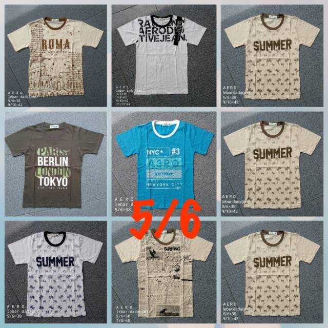  Kaos anak Nevada  hanya size 5 6 Shopee Indonesia