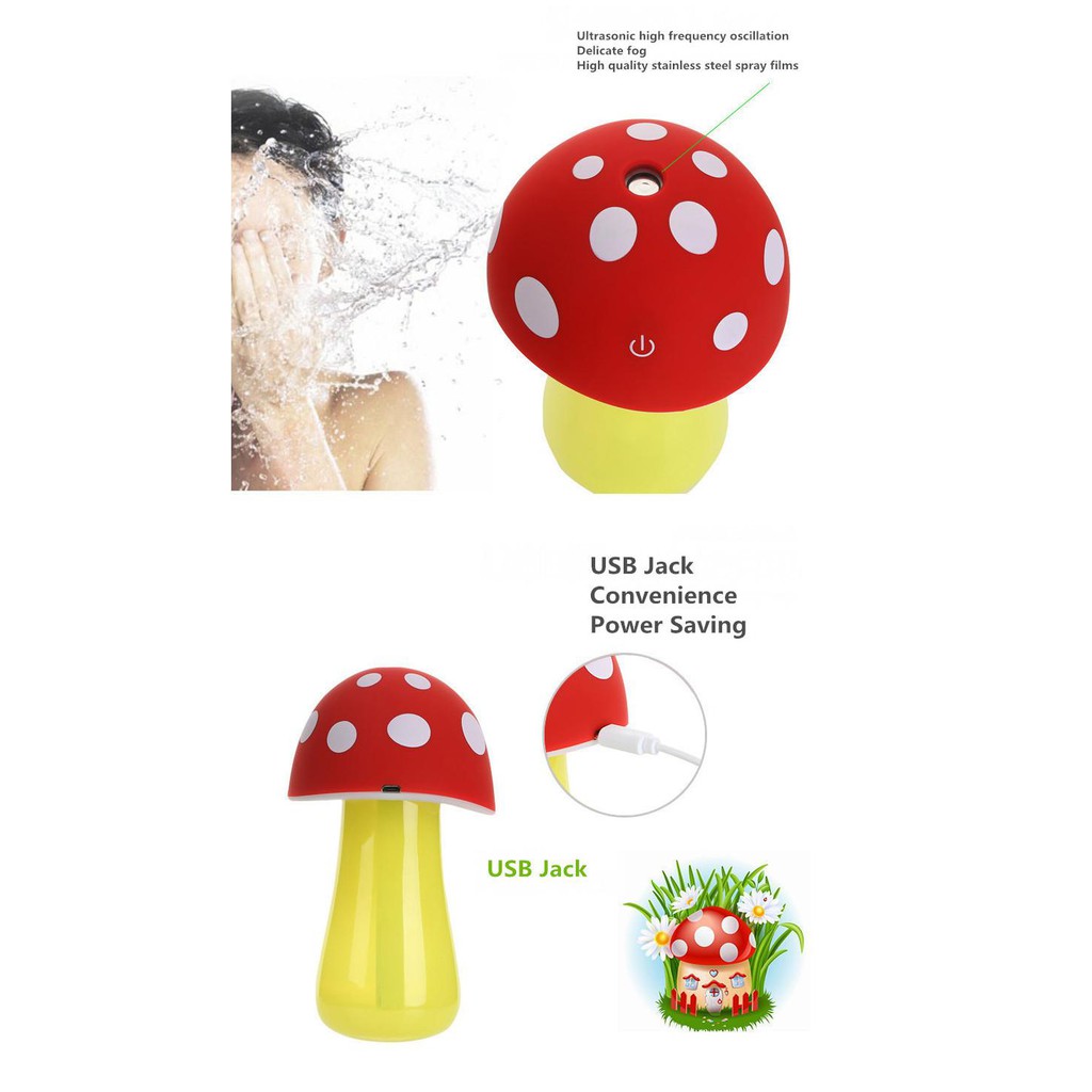 Mushroom Lamp Humidifier dan Lampu