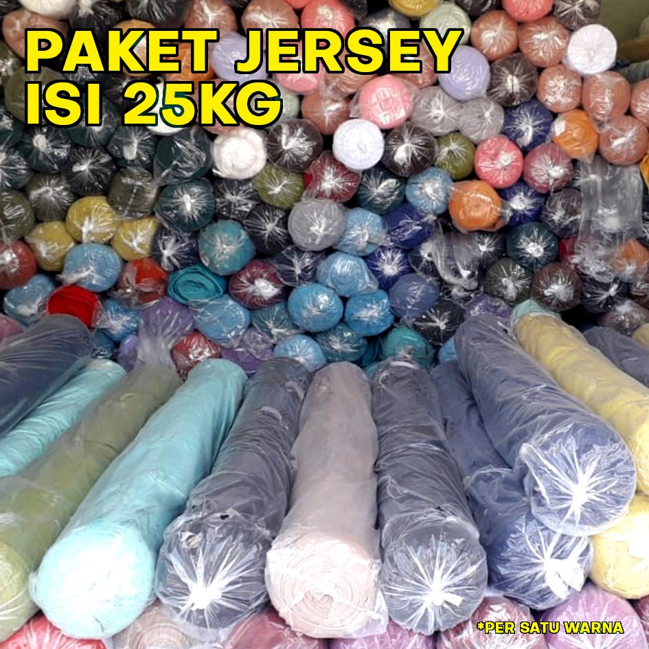 (KEMURAHAN) ISI LEBIH DARI 68 METER KAIN JERSEY SPANDEK ITY SUPER PREMIUM GRADE A PAKET HEMAT