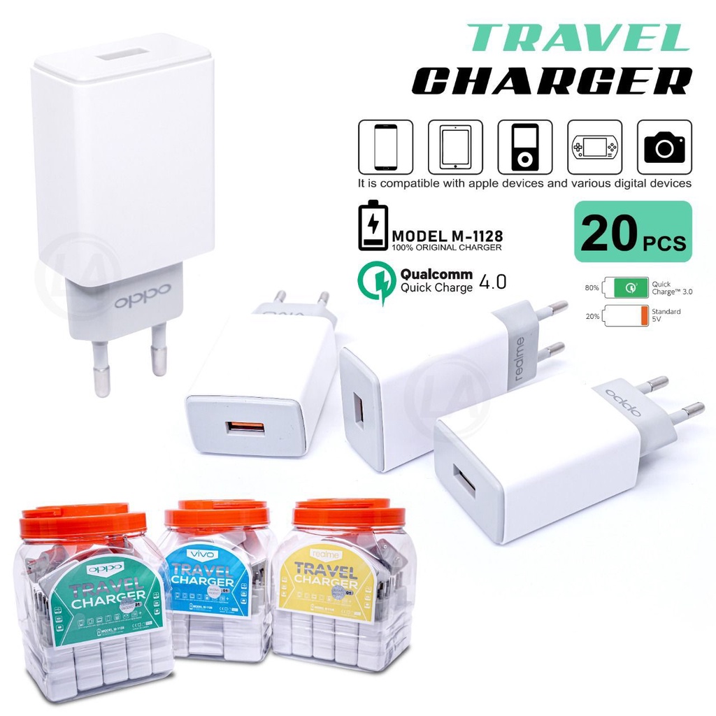 Adaptor Qualcom Fast Charging 4.0A 25W FAST CHARGING 1 TOPLES ISI 20PCS