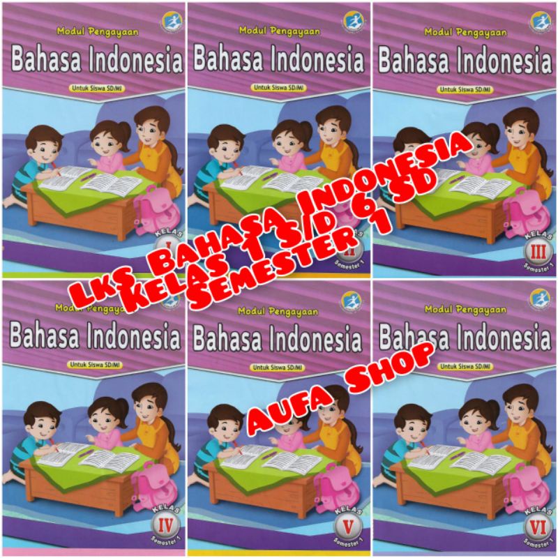Lks Bahasa Indonesia kelas 1 2 3 4 5 6 SD/MI Semester 1 Arya duta Kurikulum 2013-0