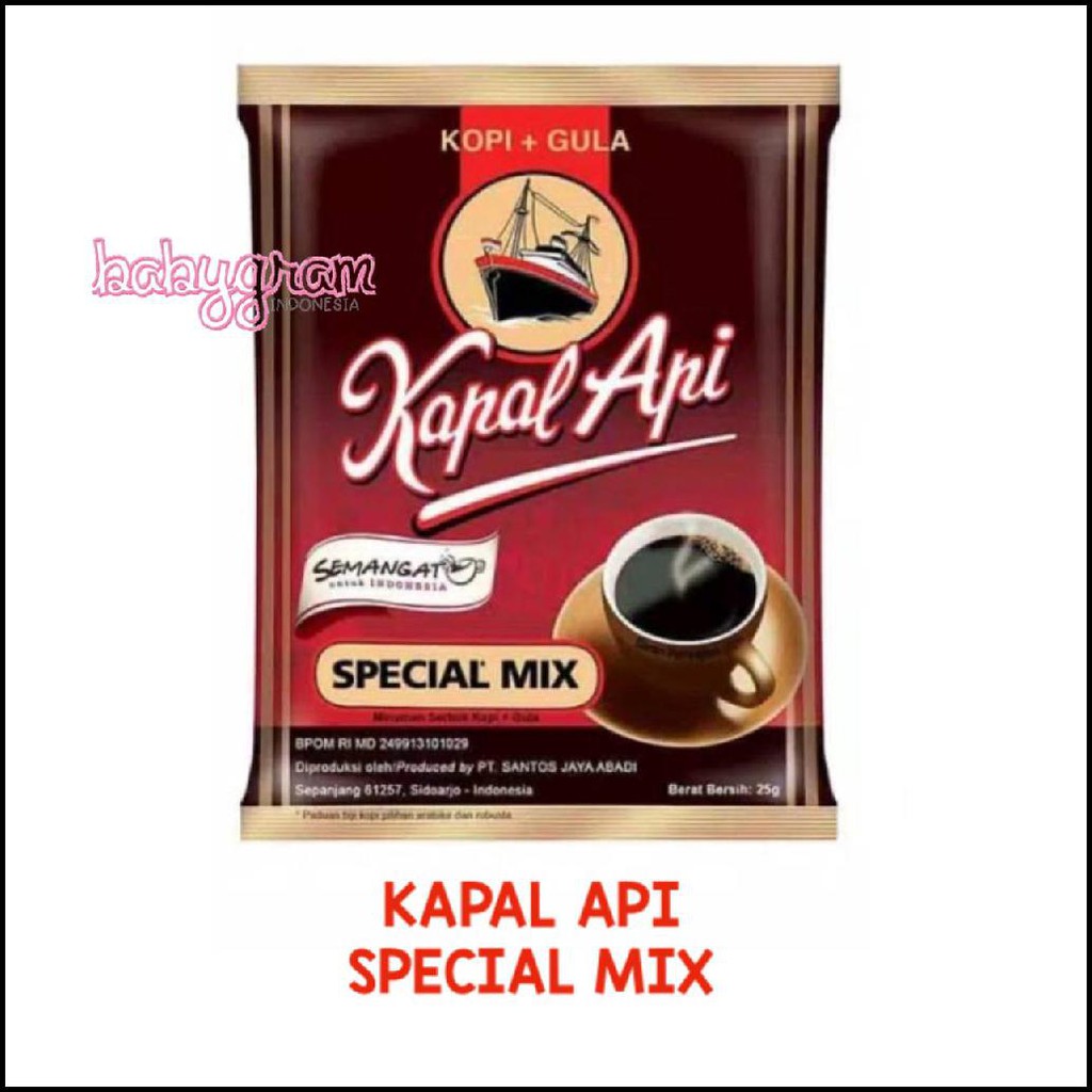 

KAPAL API Kopi Special Mix / Kopi Instan Hitam Spesial Mix / Coffee Instant Kapalapi Sachet