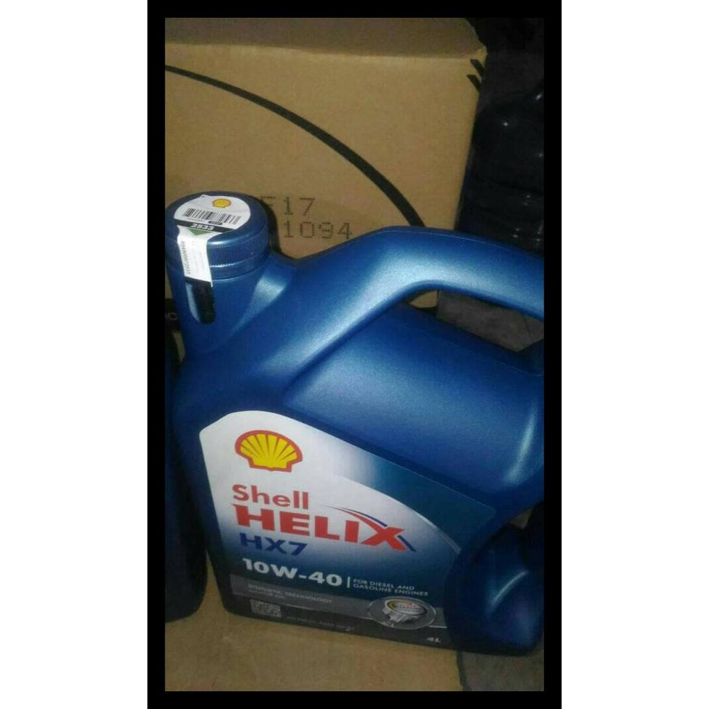 OLI SHELL HELIX HX7 10W-40 4liter KOMPLIT