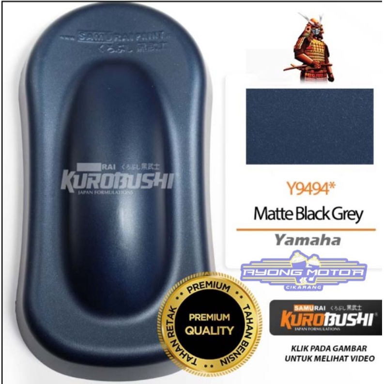 Samurai Paint Y9494* Matte Black Grey