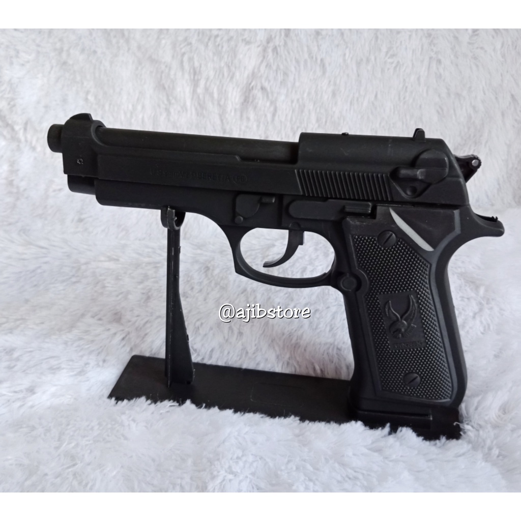 KOREK API PISTOL BARA GAS FULL BLACK, KOREK API PISTOL UNIK