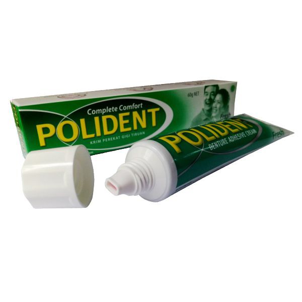 Polident Krim Perekat Gigi Tiruan Tube isi 60gr