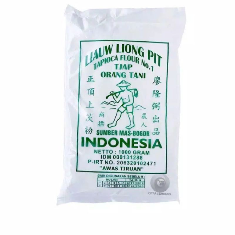 

Sagu Tani Liongpit / Tapioka Cap Orang Tani/ Liauw Liong Pit