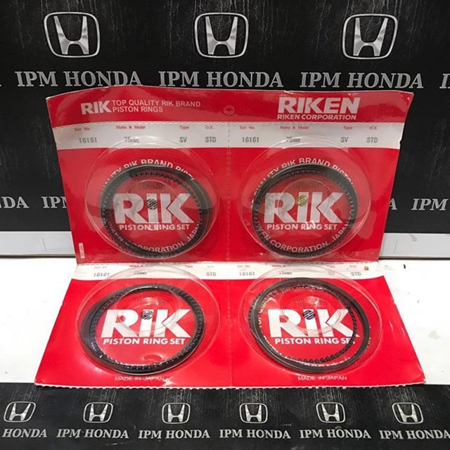 RIK 16161 Ring Seher Piston Honda Civic Genio Estillo 1992-1995 Ferio 1996-2000 City Karburator 1996-1998