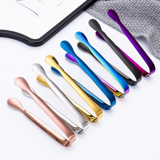 ALLGOODS Mini Ice Tongs Stainless Steel Food Serving Clip Cube Sugar