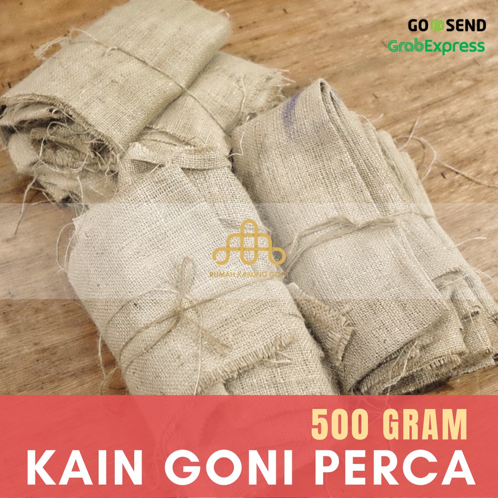 Kain Goni Perca 500gram - Bahan Kain Goni - Kain Goni Perca