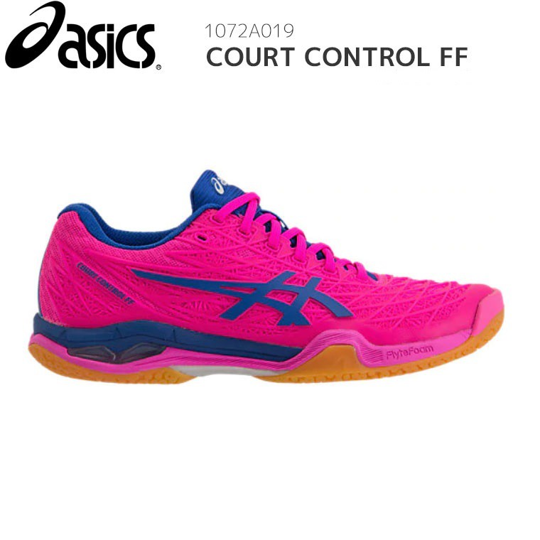 JP Code Sepatu Badminton Wanita dan Anak Asics Control FF Pink Glow Original