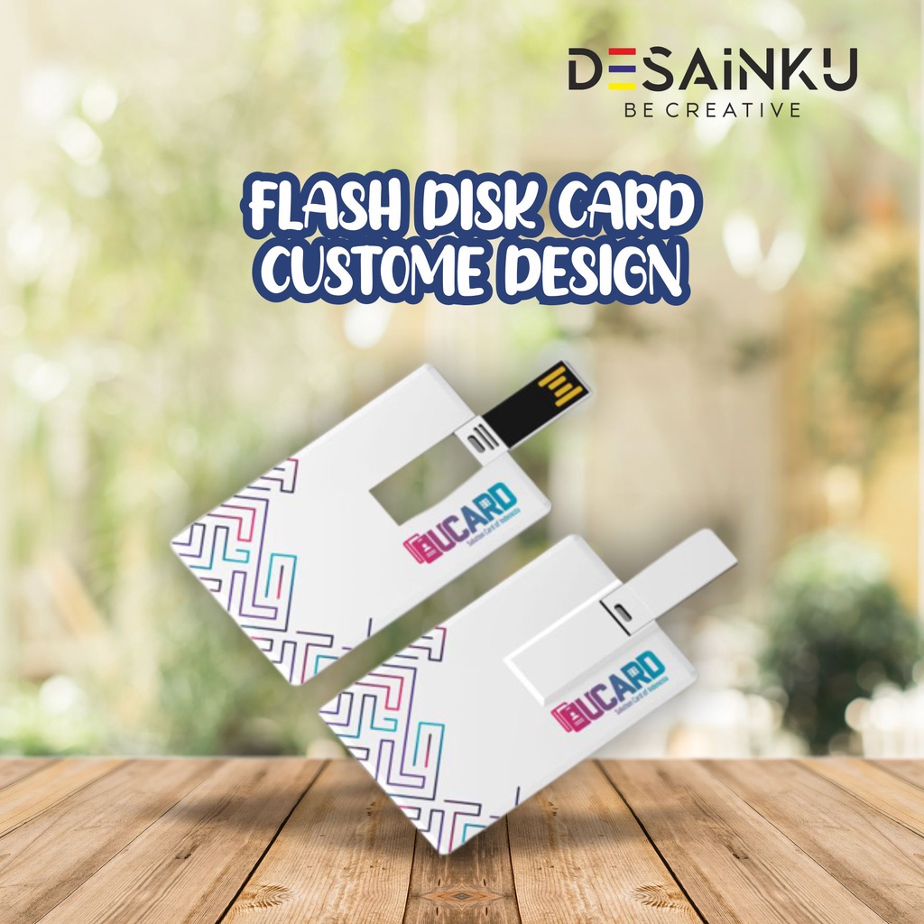 TERMURAH!!! FD CARD CUSTOM DESIGN - FLASH DISK CARD - PRINT UV