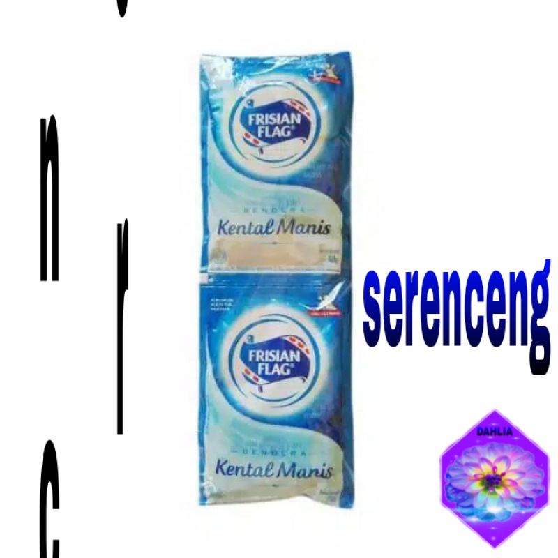 

susu kental manis putih frisian flag isi 6 sachet