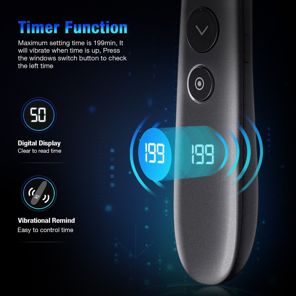 H100 - Rechargeable 2.4GHz Wireless Digital Laser Presenter