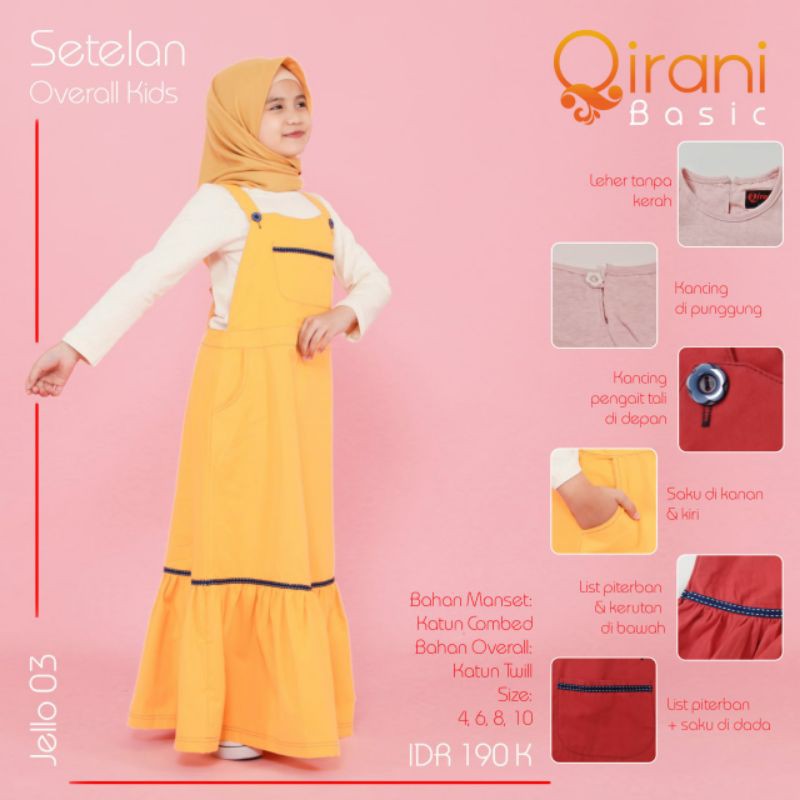 BAJU MUSLIM ANAK QIRANI JELLO