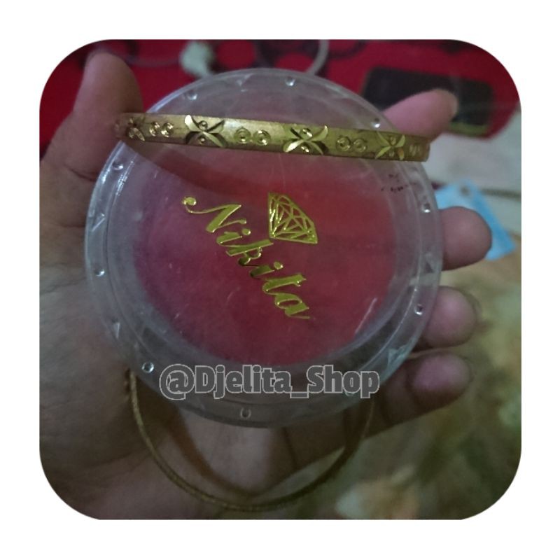 Aksesoris Gelang Warna Emas GRATIS TEMPAT GELANG (TnC available)