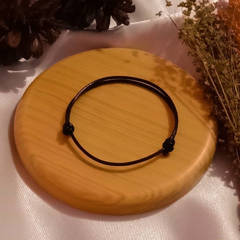 GELANG HITAM POLOS | GELANG TALI VINTAGE