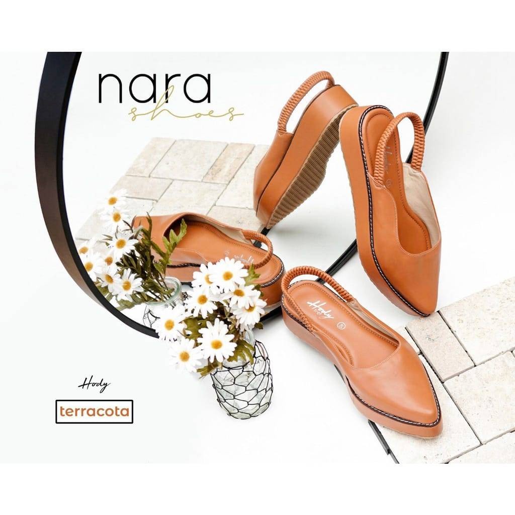 SEPATU WANITA TERBARU 2022 NARA SHOES TERACOTTA BY HODY