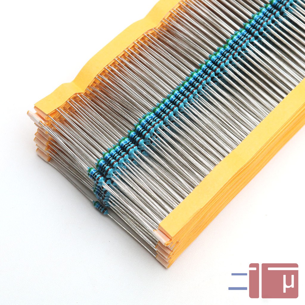 x10 Resistor 560R 560 Ohm 1/4W Metal Film 1% Taiwan Kaki Tembaga