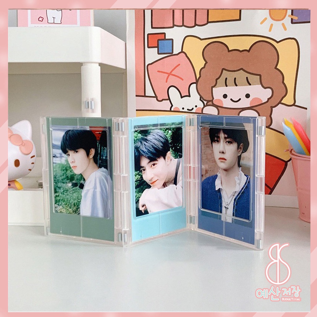 [BS] BISA COD Mini Photo Frame Magnetic Polaroid Photo Card Lomo Card Display Frame Dekstop Room Decor KPOP - KP9110