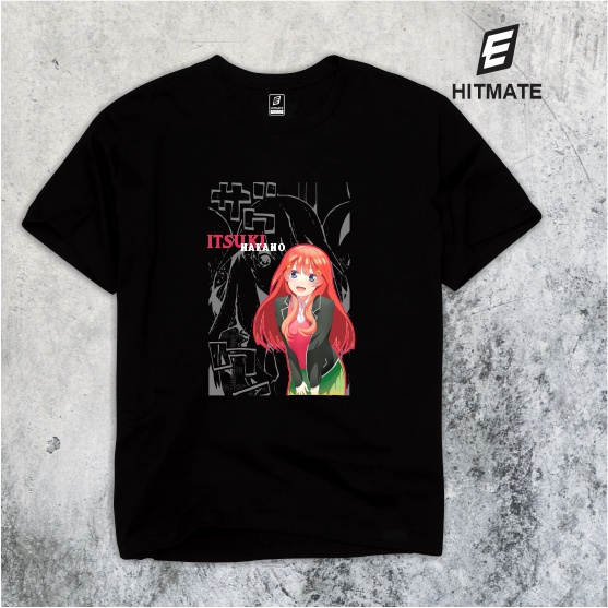 Kaos Anime Itsuki Nakano Nakano Quintessential Quintuplets Gotoubun No Hanayome Baju Wibu Manga