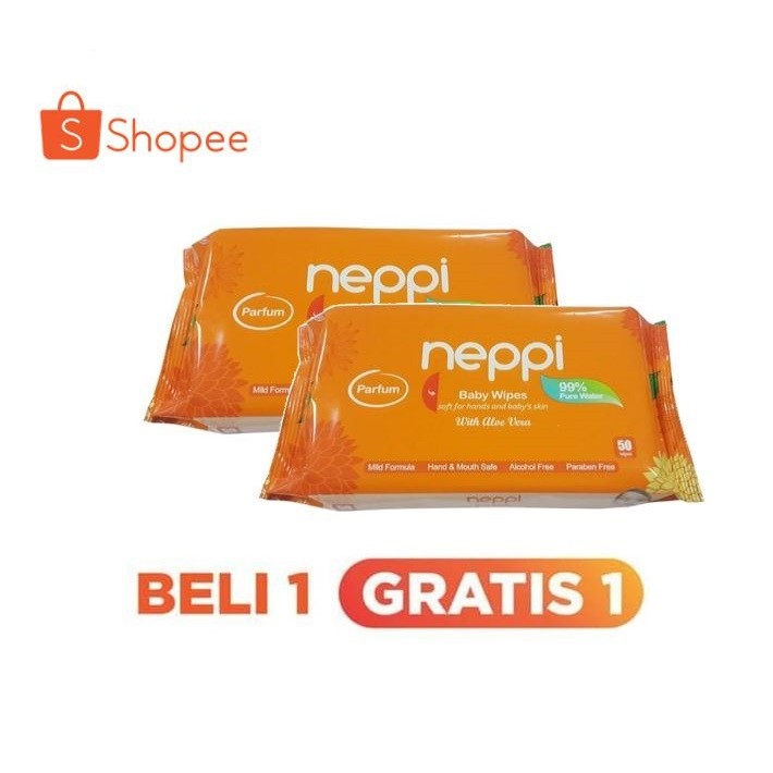 Neppi Tissu Basah Beli 1 Gratis 1 (50s+50s)