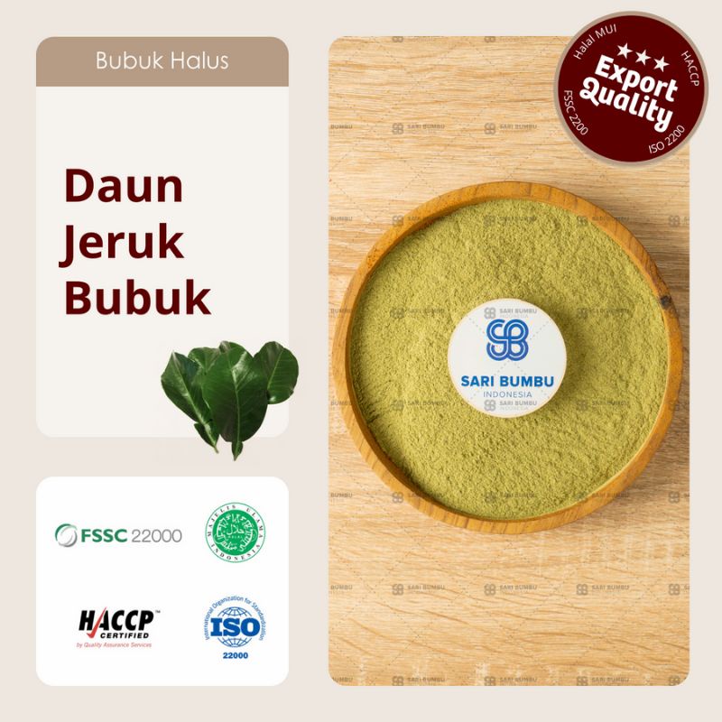

Daun Jeruk Bubuk / Citrus Leaf Powder Export Quality